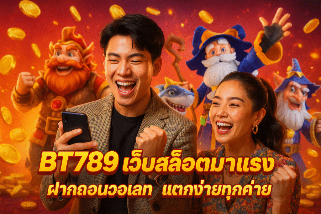 BT789 เว็บสล็อตมาแรง ฝากถอนวอเลท แตกง่ายทุกค่าย