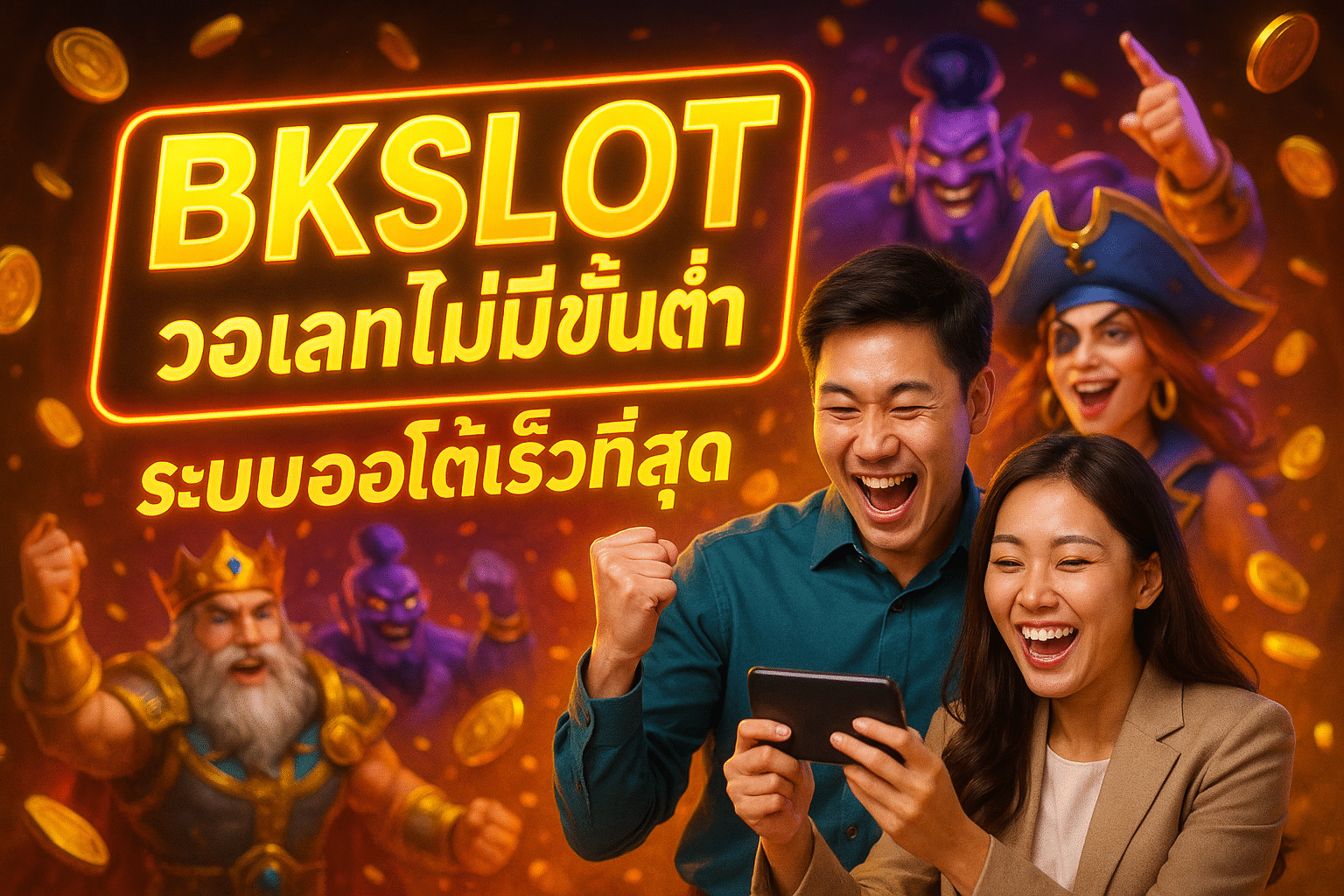 BKSLOT วอเลทไม่มีขั้นต่ำ ระบบออโต้เร็วที่สุด